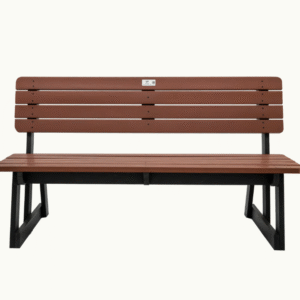 Outdoor Bench with Backrest 3-Seater