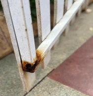 Corroded metal showing rust